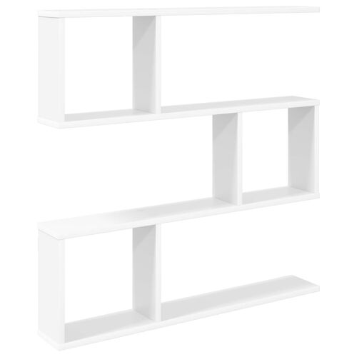 vidaXL Étagère Murale Blanc 80 x 12 x 79,5 cm Bois d'ingénierie