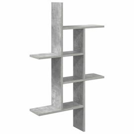 vidaXL Étagère Murale Gris béton 61 x 15 x 102 cm Bois d'ingénierie