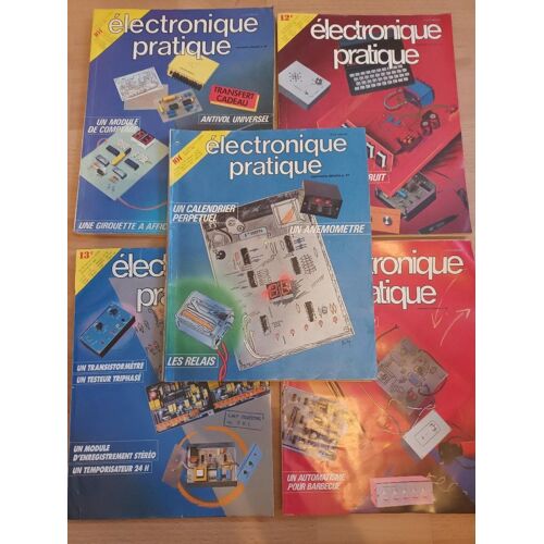Lot De 5 Revues Électronique Pratique Années 80