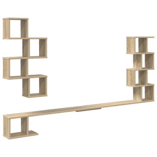 Vidaxl Étagère Murale Pour Téléviseur Chêne Sonoma 160 X 15 X 94 Cm