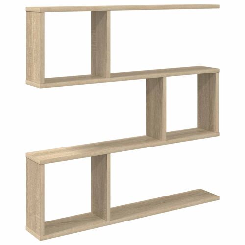 vidaXL Étagère Murale Chêne Sonoma 80 x 12 x 79,5 cm Bois d'ingénierie
