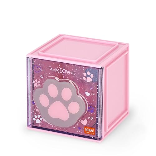 Boîte empilable de bureau Kitty - Rose