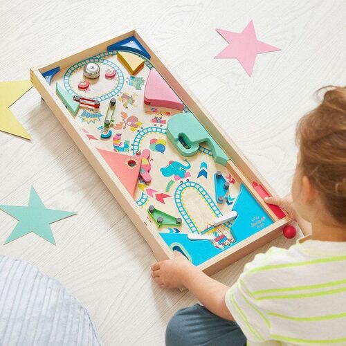 Flipper En Bois Fsc, Fête Foraine Multicolore