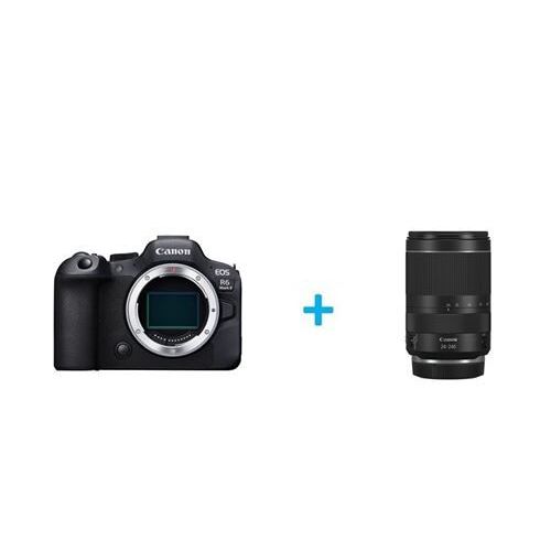 Appareil photo hybride Canon EOS R6 Mark II + objectif RF 24-240mm f/4-6.3 IS USM noir