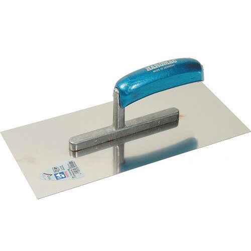 Truelle A Lisser 280x130x0,7mm Inoxydable Manche Bleu