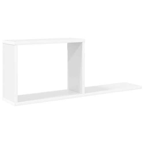vidaXL Étagères flottantes Blanc 80 x 15 x 30 cm Bois d'ingénierie