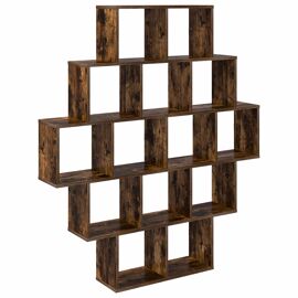 vidaXL Étagère Murale Chêne fumé 120 x 20 x 136 cm Bois d'ingénierie