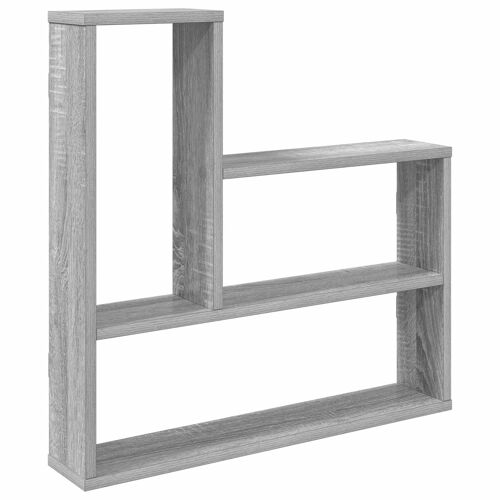 vidaXL Étagère Murale Sonoma gris 60 x 11 x 60 cm Bois d'ingénierie