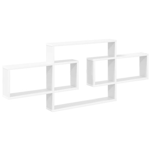 vidaXL Étagère Murale Blanc 130 x 10 x 50 cm Bois d'ingénierie