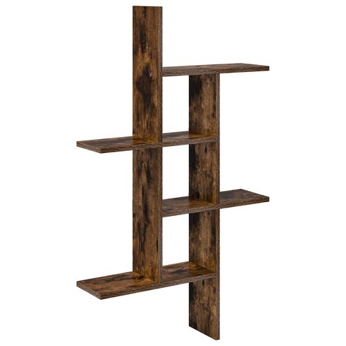 vidaXL Étagère Murale Chêne fumé 61 x 15 x 102 cm Bois d'ingénierie