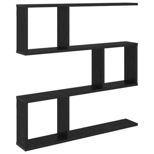vidaXL Étagère Murale Chêne noir 80 x 12 x 79,5 cm Bois d'ingénierie