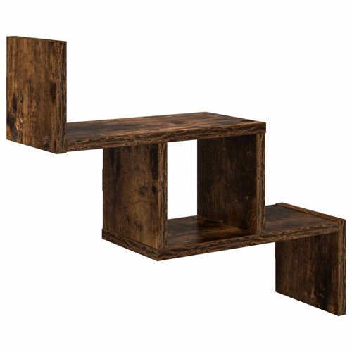 vidaXL Étagère Murale Chêne fumé 48 x 15 x 42 cm Bois d'ingénierie