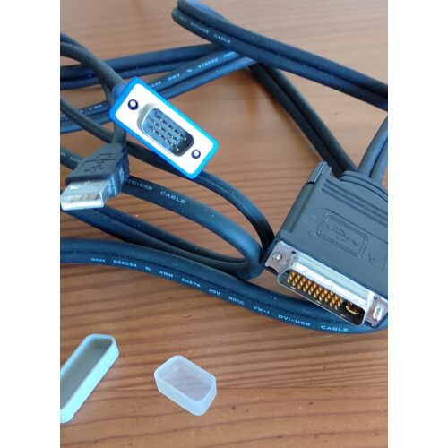 Câble dvi mâle vers VGA et usb mâle