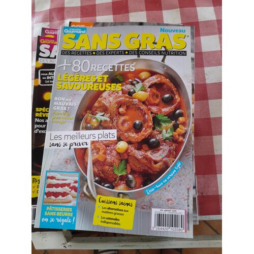 Gourmand Sans Gras +80 Recettes Legeres Et Savoureuses