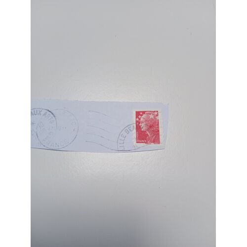 Timbre France Oblitéré Yvert N°175 Et 4197 Type Marianne Et Les Valeurs De L'Europe Rouge Marianne De Beaujard De 2008