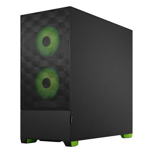 Fractal Design Pop Air RGB - Tour - ATX - panneau latéral fenêtré (verre trempé) - pas d'alimentation (ATX) - vert, teinté, clair - USB/Audio - pour Fractal Design Model D, Type D