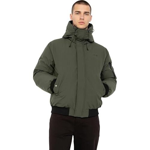 Parka Unie À Capuche Schott - Kaki - S