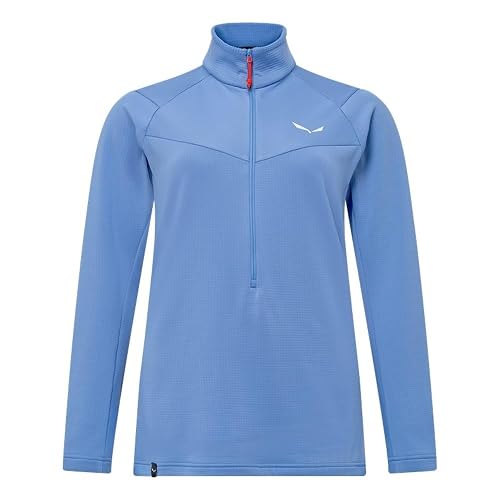 Salewa - Women's Puez Cammino Pl Half Zip Jacket - Pull Polaire Taille 34, Bleu