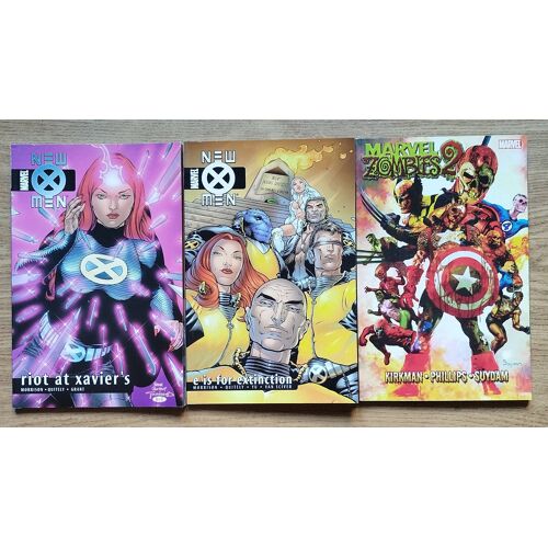 New X-Men Vol.1 & 4 + Marvel Zombies Vol.2