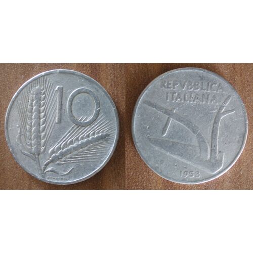 Italie 10 Lire 1953 Par Romagnoli Piece Lires