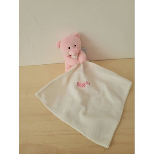 Doudou ours rose carré baby nat