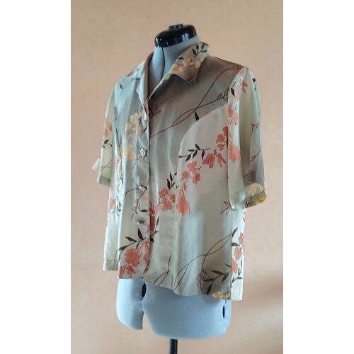 Chemisier Vintage Vert, Taille Xl/42