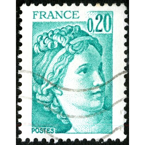 Timbre Oblitéré France , Postes , 0.20