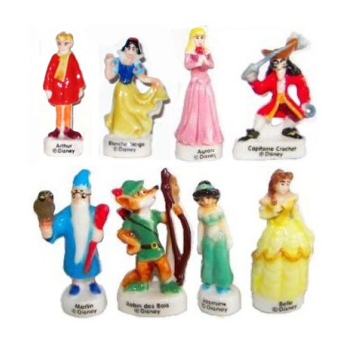 8 Fèves De La Série Héros & Princesses De Disney (2005)