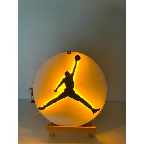 Lampe / applique murale / cadre LED inspiré de Michael Jordan – Veilleuse déco personnalisée