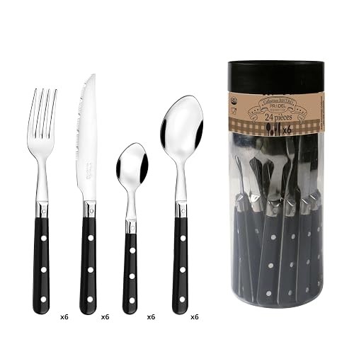 Bistro-Club Noir - Pot 24 Couverts De Table