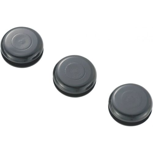 TRU COMPONENTS TC-GMCQR-1006203 Passe-câbles plein(e) Ø max. des bornes 6.4 mm Epaisseur de plaque (maxi) 1.7 mm PVC noir 100 pc(s)