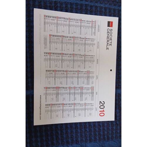 Calendrier Société Générale 2010