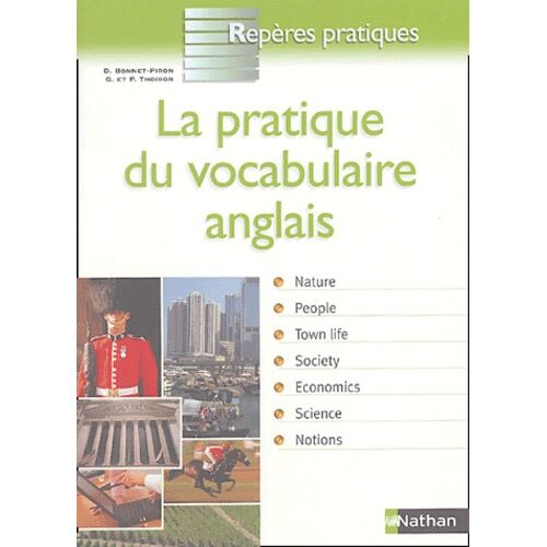 La Pratique Du Vocabulaire Anglais