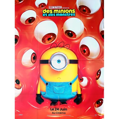 Des Minions Et Des Monstres (Minions & Monsters) - Véritable Affiche De Cinéma Pliée - Format 120x160 Cm - De Pierre Coffin, Patrick Delage - Animation - 2026
