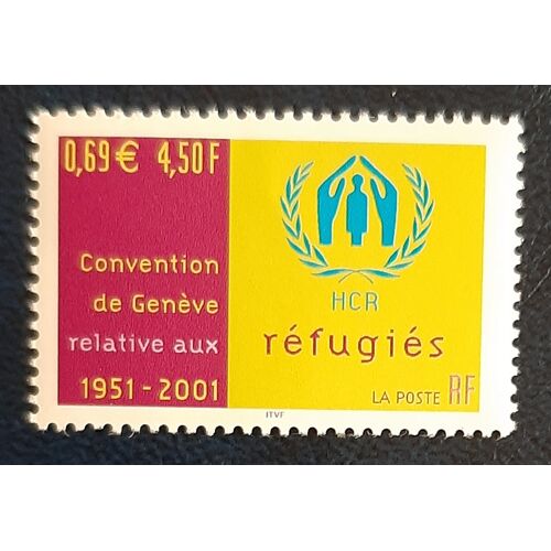 Timbre N° 3416 - Cinquantenaire De La Convention De Genève Relative Aux Réfugiés - 2001