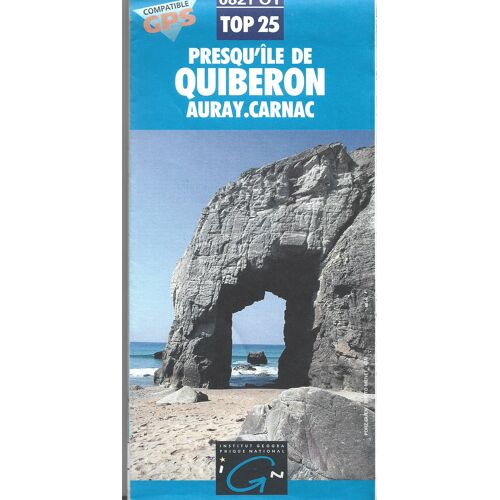 Carte Ign 0821 Ot. Presqu'Île De Quiberon. Auray. Carnac (1 : 25 000)