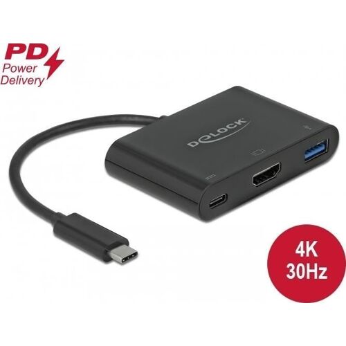 DeLOCK - Station d'accueil - USB-C / Thunderbolt 3 - HDMI (64091)