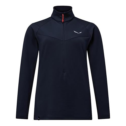 Salewa - Women's Puez Cammino Pl Half Zip Jacket - Pull Polaire Taille 38, Bleu