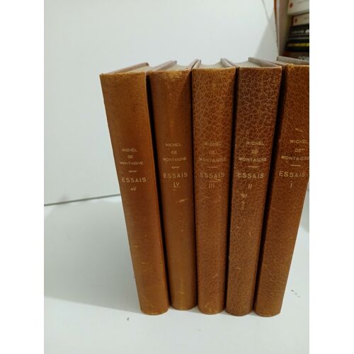 Essais De Michel De Montaigne, 5 Tomes. 1962 Nouvelle Librairie De France