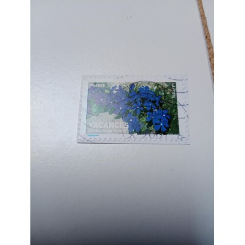 Timbre France Oblitéré Lettre 20g Yvert N° 4039 Vacances Autoadhesif Gentiane Bleue De 2007 ++