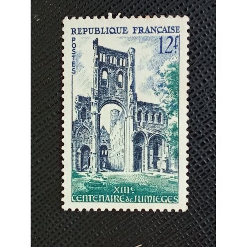 Timbre France Y T 985 Abbaye De Jumièges, Xiiie Centenaire 1954 (070610 )