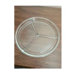 Plat 3 Compartiments A Hors D Oeuvres Aperitif Transparent En Verre Service Art De La Table