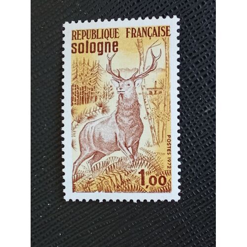 Timbre France ( Yt 1725 ) 1972 Cerf Élaphe (Cervus Elaphus)
