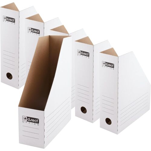 Kalanka-Porte-Revues A4 100 Mm ¿ Lot De 6 Range-Documents Pliables En Carton Pour Magazines, Catalogues Et Dossiers ¿ Organiseur De Bureau Et Étagère