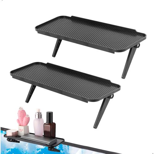 KALANKA-Etagere pour Decodeur,2 MatéRiau ABS Suporte Television pour Moniteur de Bureau, Support Television Pour Moniteur TV pour Haut-Parleurs, BoîTiers MultiméDia, Routeurs, TéLéCommandes