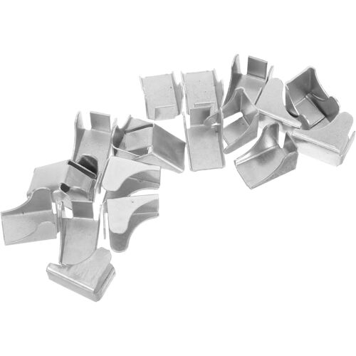KALANKA-20 Pièces Clips Métalliques Support Étagère pour Meubles Bureau Consoles Fixation Étagère Rangement Équerres Taquets Robustes pour Armoires Bibliothèques et Placards