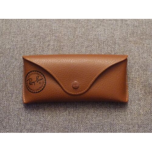 Etui À Lunettes Semi Rigide Marron- Ray Ban 