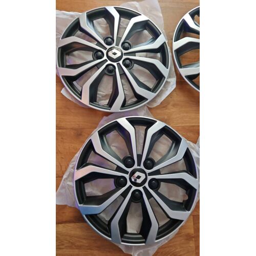 4 Enjoliveurs Renault Twingo Iii Clio Iii / Iv
