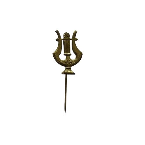 Épingle À Cravate / Revers Ancienne – Motif Lyre