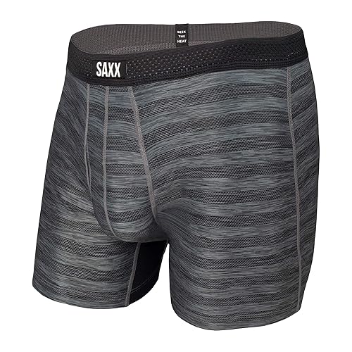 Boxer Saxx Droptemp Cooling Mesh Homme L Noir